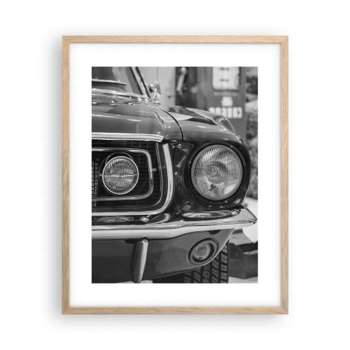 Plakat w ramie jasny dąb - Ostra jazda - 40x50 cm