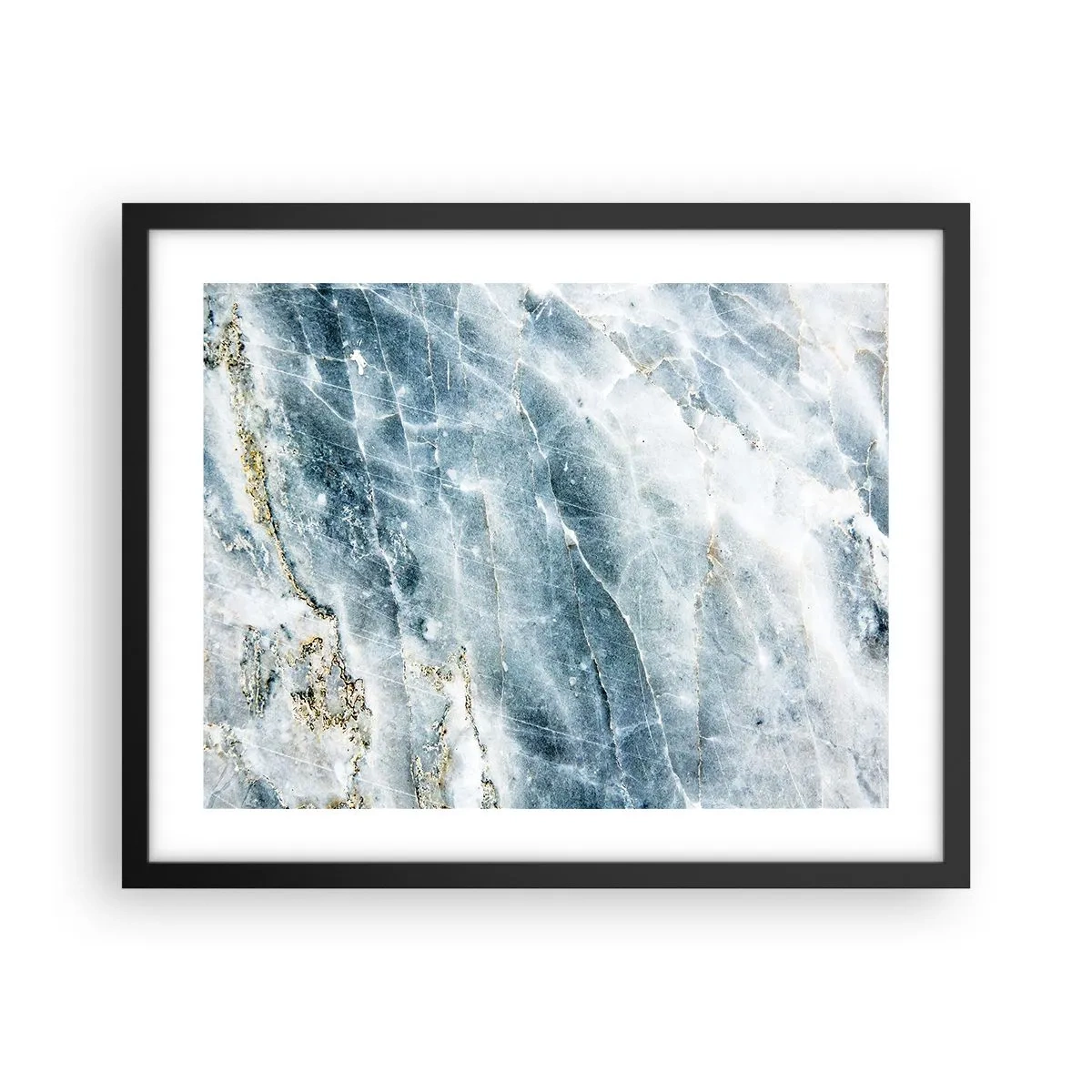 Plakat w czarnej ramie - Lodowy świat - 50x40 cm