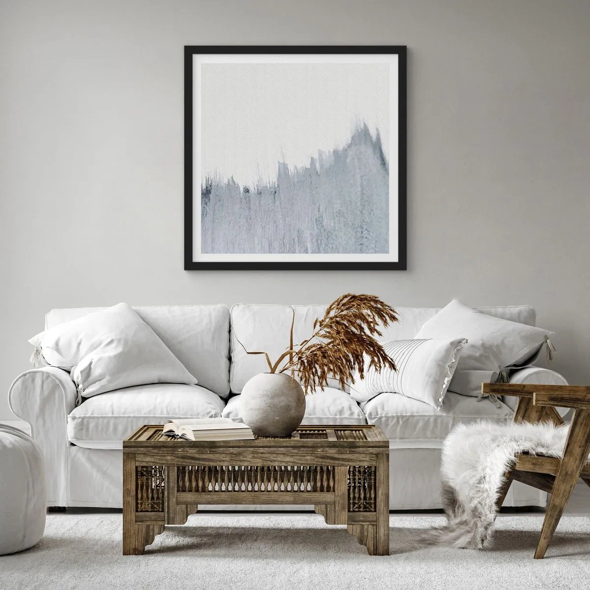 Plakat w czarnej ramie - Tajemniczy zapis - 40x40 cm