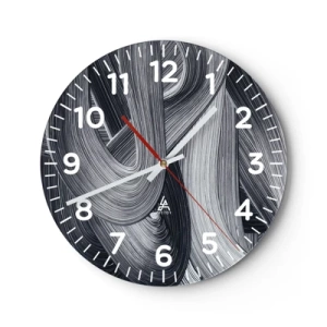 Zegar ścienny - Płynność rzeczywistości - 30x30 cm