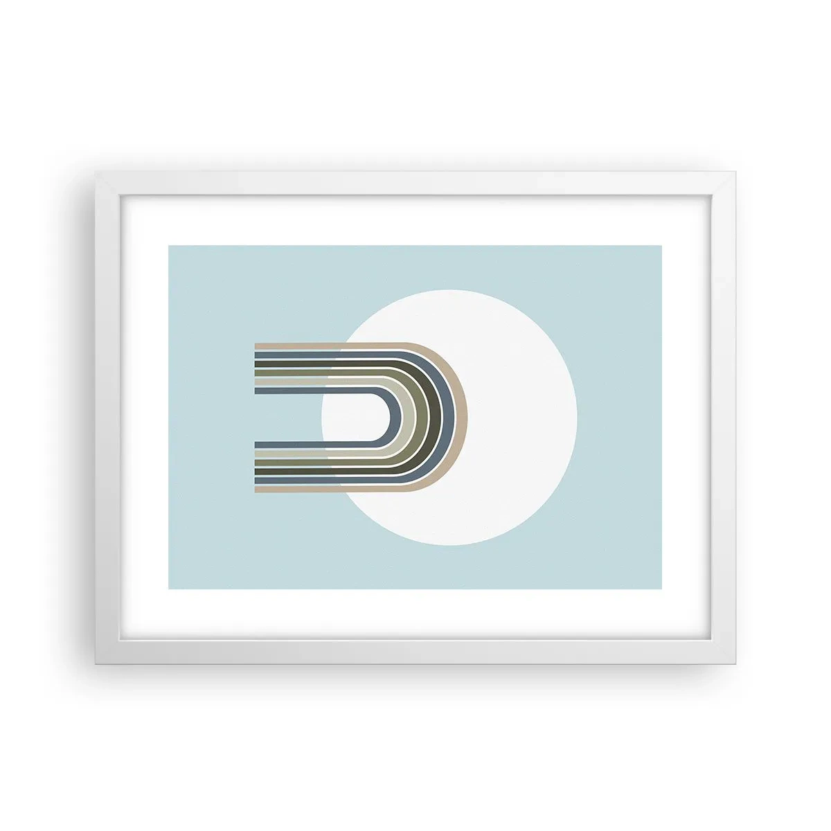 Plakat w białej ramie - Nieodparte przyciąganie - 40x30 cm