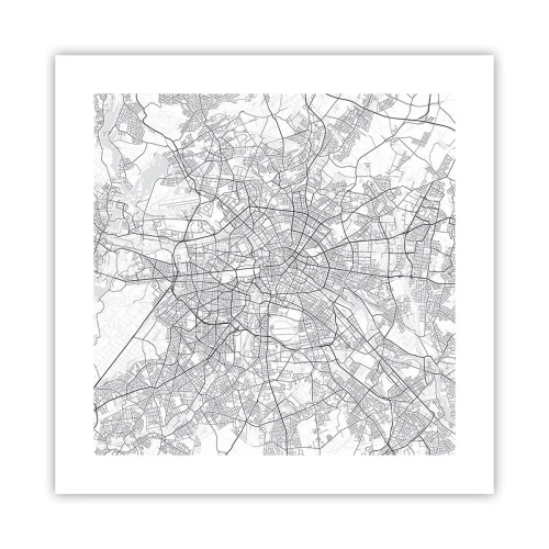 Plakat - Kwiat Berlina - 40x40 cm