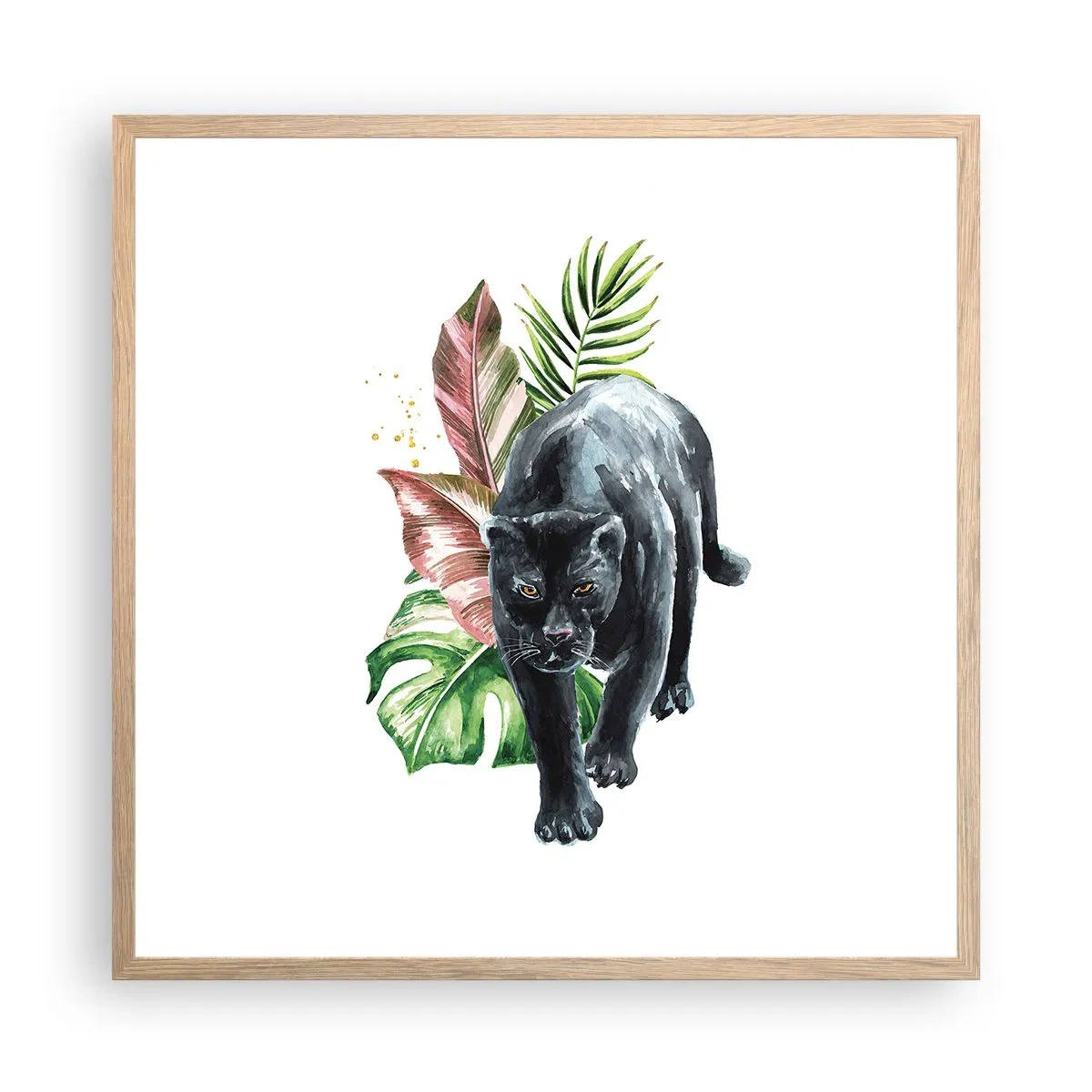 Plakat w ramie jasny dąb - Dzikość serca - 60x60 cm