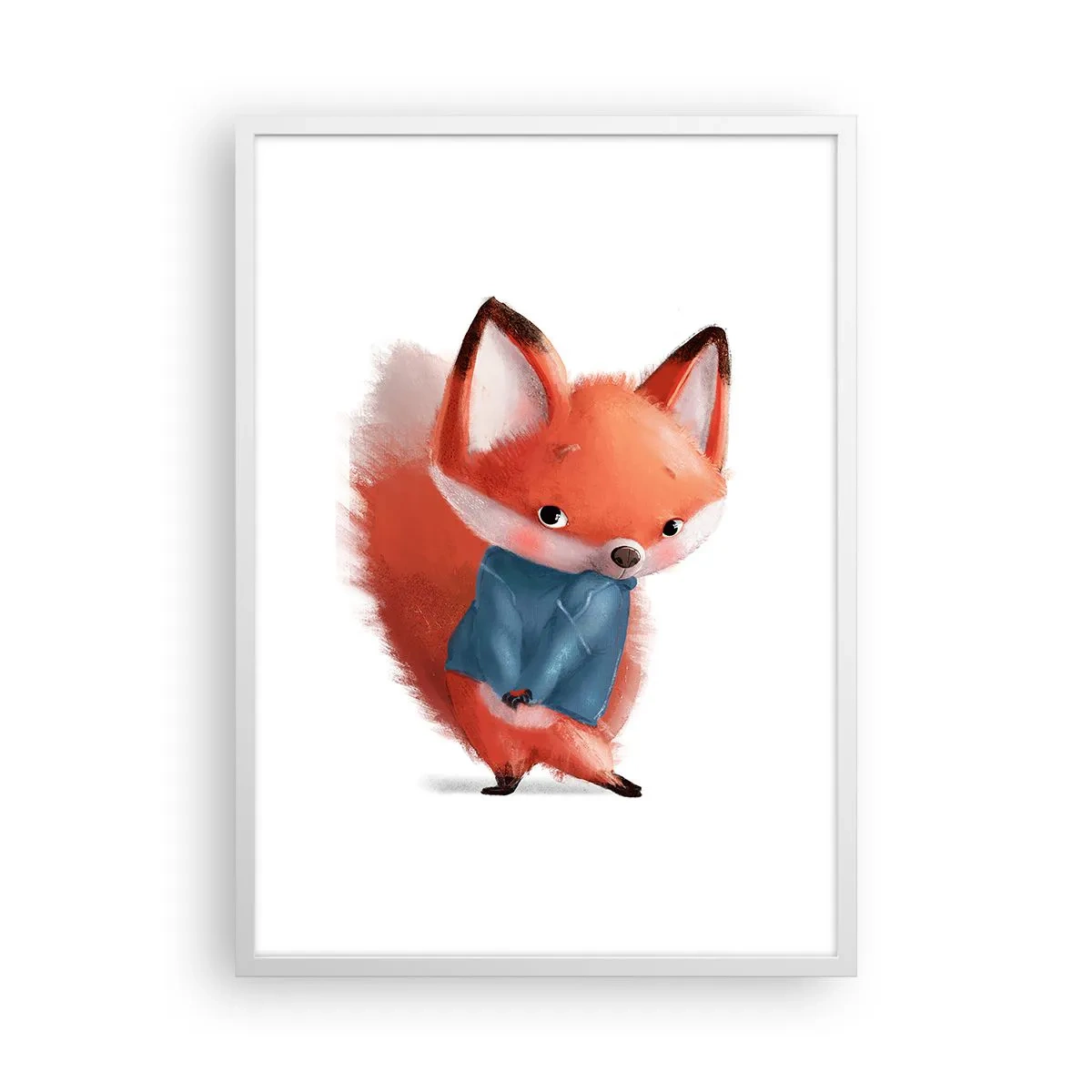 Plakat w białej ramie - Ładnie mi w tym? - 50x70 cm