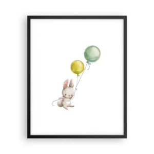 Plakat w czarnej ramie - Też polecę! - 40x50 cm