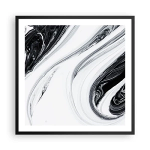 Plakat w czarnej ramie - Połączenie przeciwieństw - 60x60 cm