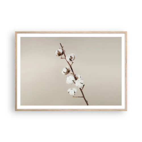 Plakat w ramie jasny dąb - U źródła miękkości - 100x70 cm