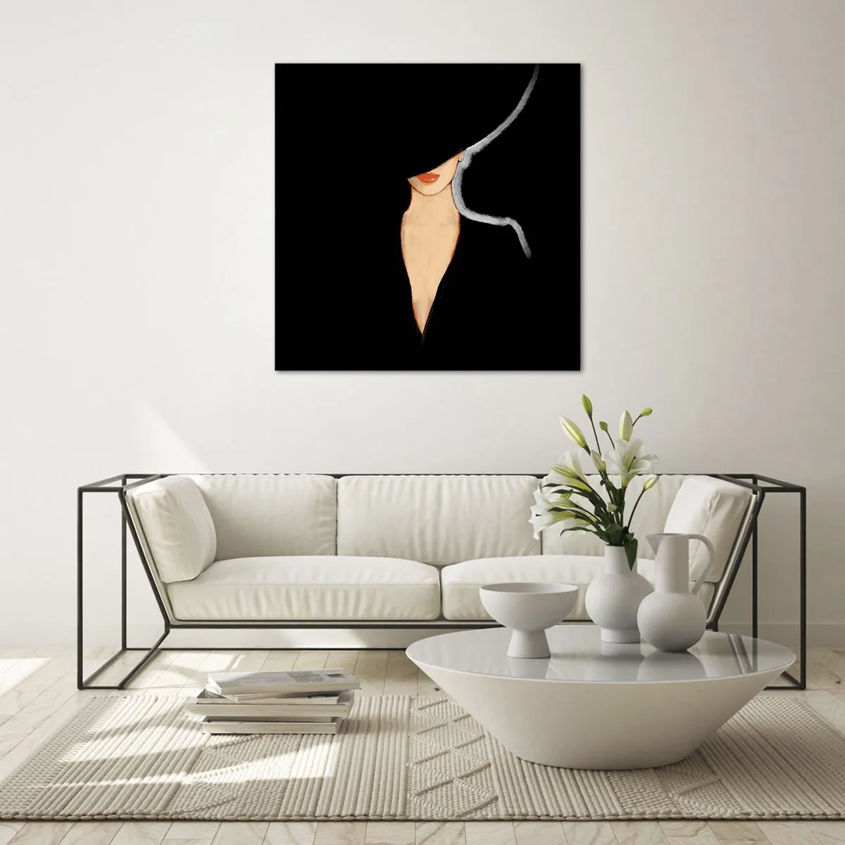 Obraz na szkle - Elegancja i styl - 40x40 cm