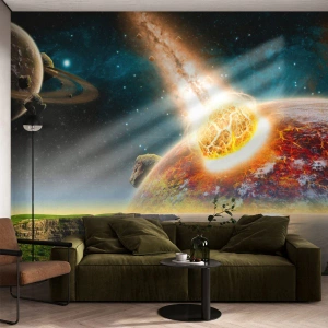 Fototapeta Standard Eco - Kosmiczny dramat - Abstrakcja, Krajobraz, Kosmos - 350x256 cm