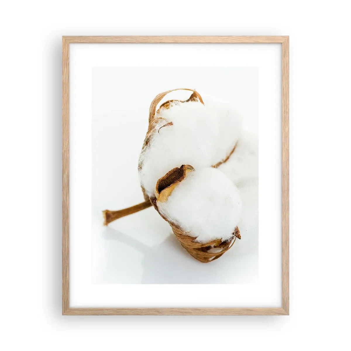 Plakat w ramie jasny dąb - Miękka z natury - 40x50 cm