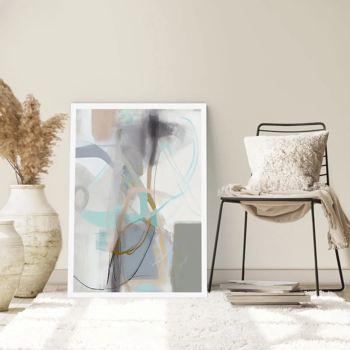 Plakat - Abstrakcja zamglona - 70x100 cm