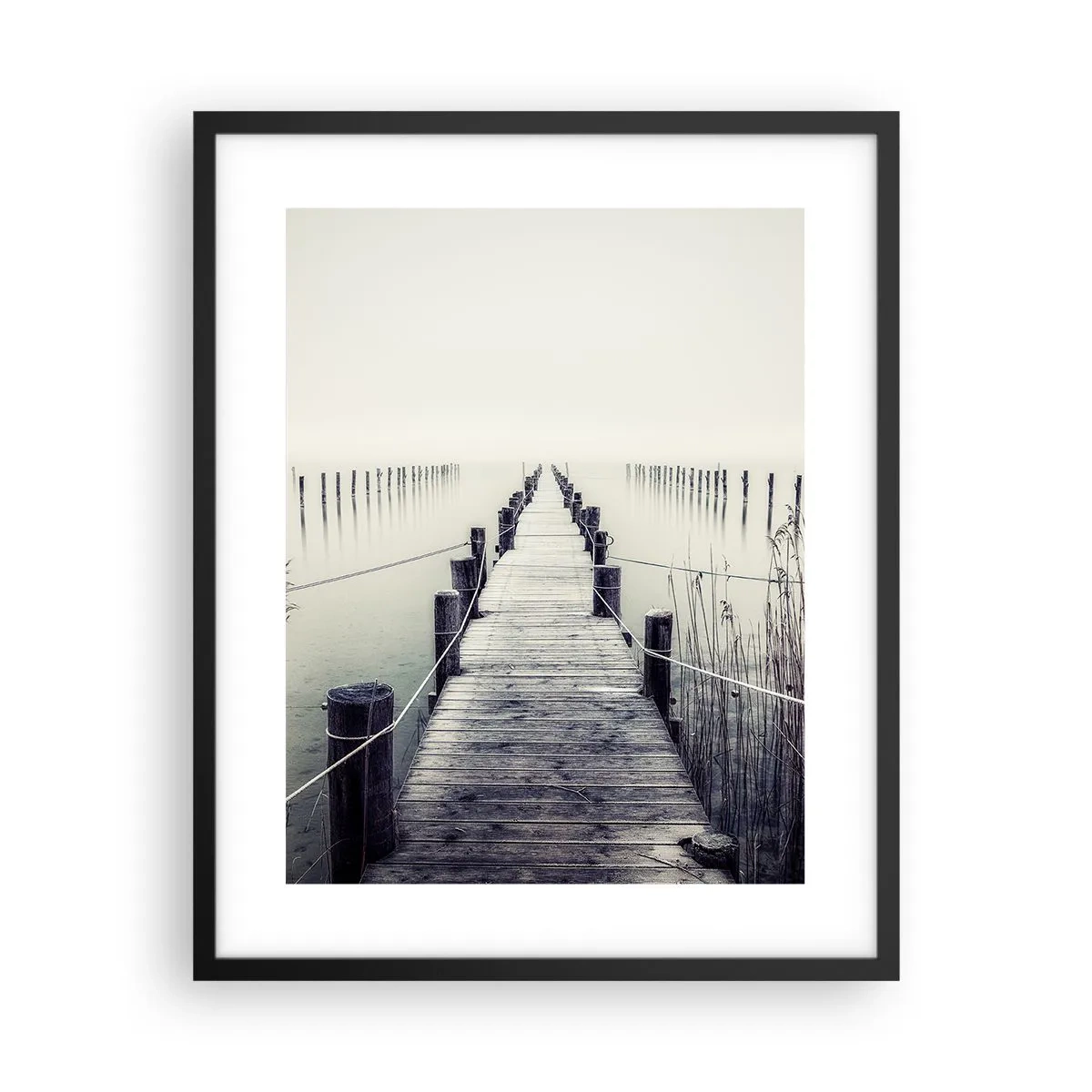 Plakat w czarnej ramie - Zanurz się w spokoju - 40x50 cm