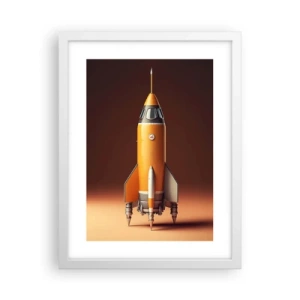 Plakat w białej ramie - Zaczyna się od marzenia - 30x40 cm