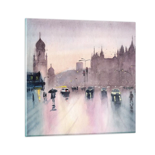 Obraz na szkle - W deszczowej mgiełce - 30x30 cm