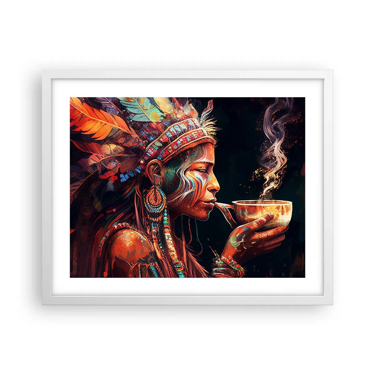 Plakat w białej ramie - Magiczny rytuał - 50x40 cm