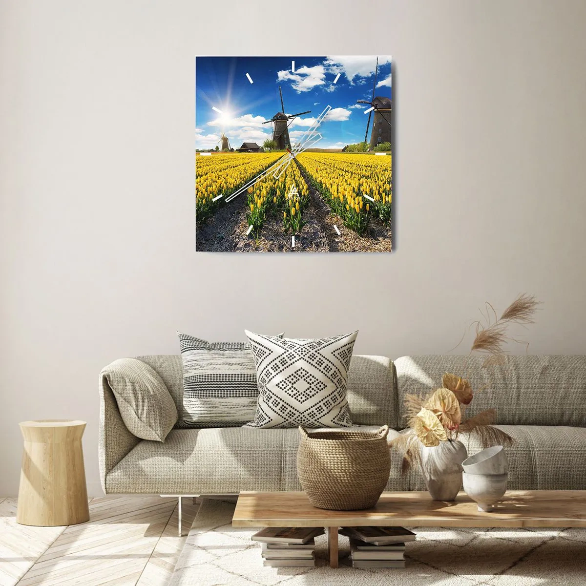 Zegar ścienny - Bardziej holenderski być nie może - 40x40 cm