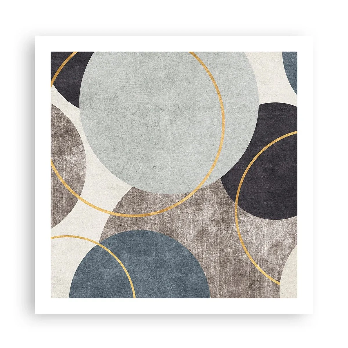 Plakat - Koło za kołem - 60x60 cm