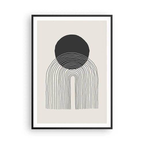 Plakat w czarnej ramie - Drżenie i pewność - 70x100 cm