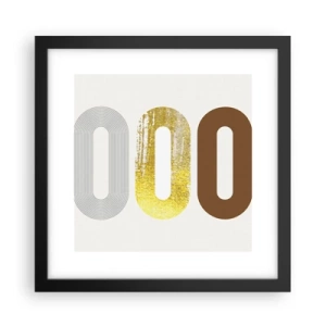 Plakat w czarnej ramie - Ooo! - 30x30 cm