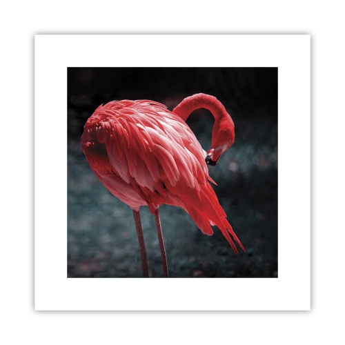 Plakat - Karmazynowy poemat natury - 30x30 cm