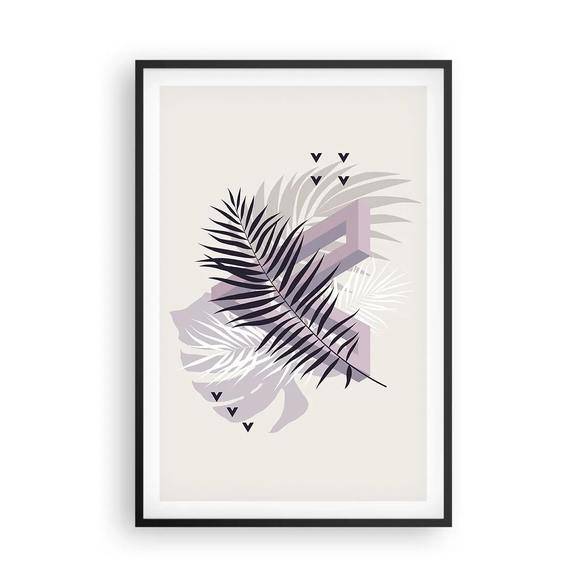 Plakat w czarnej ramie - Cień cienia - 61x91 cm