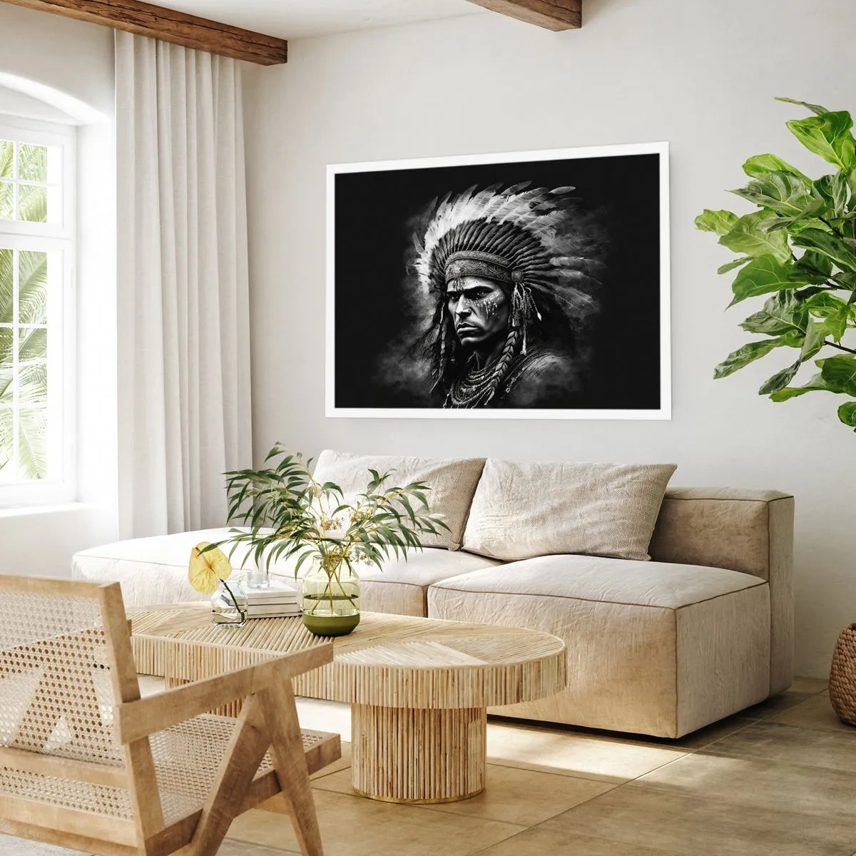 Plakat - Wódz i wojownik - 70x50 cm