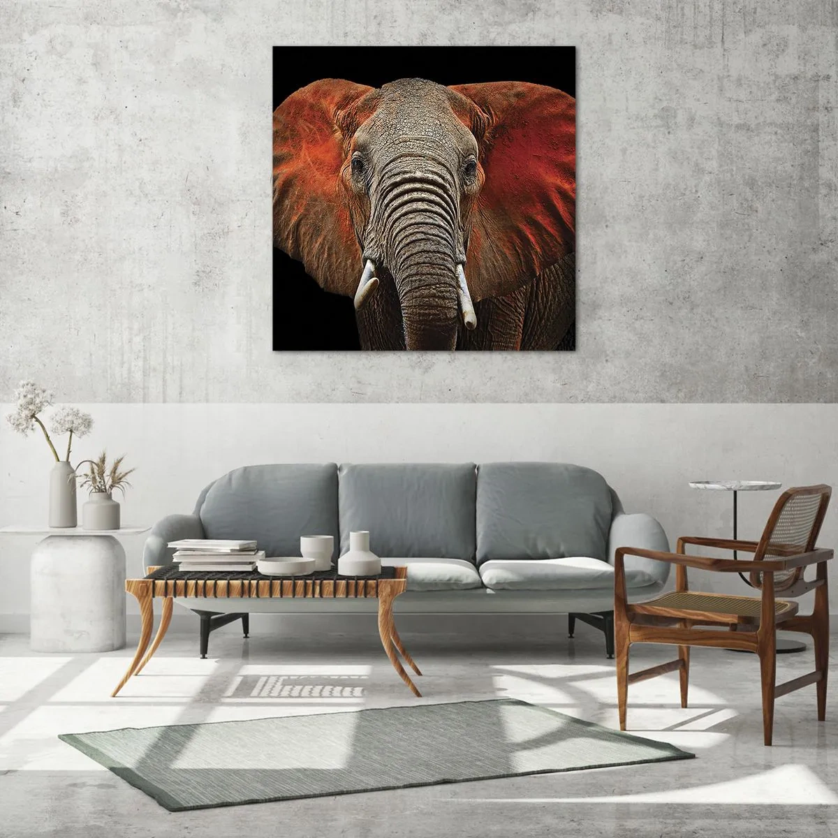 Obraz na szkle - Jestem dziki, a ty? - 30x30 cm