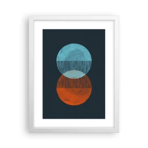 Plakat w białej ramie - Astronomiczna fantazja - 30x40 cm