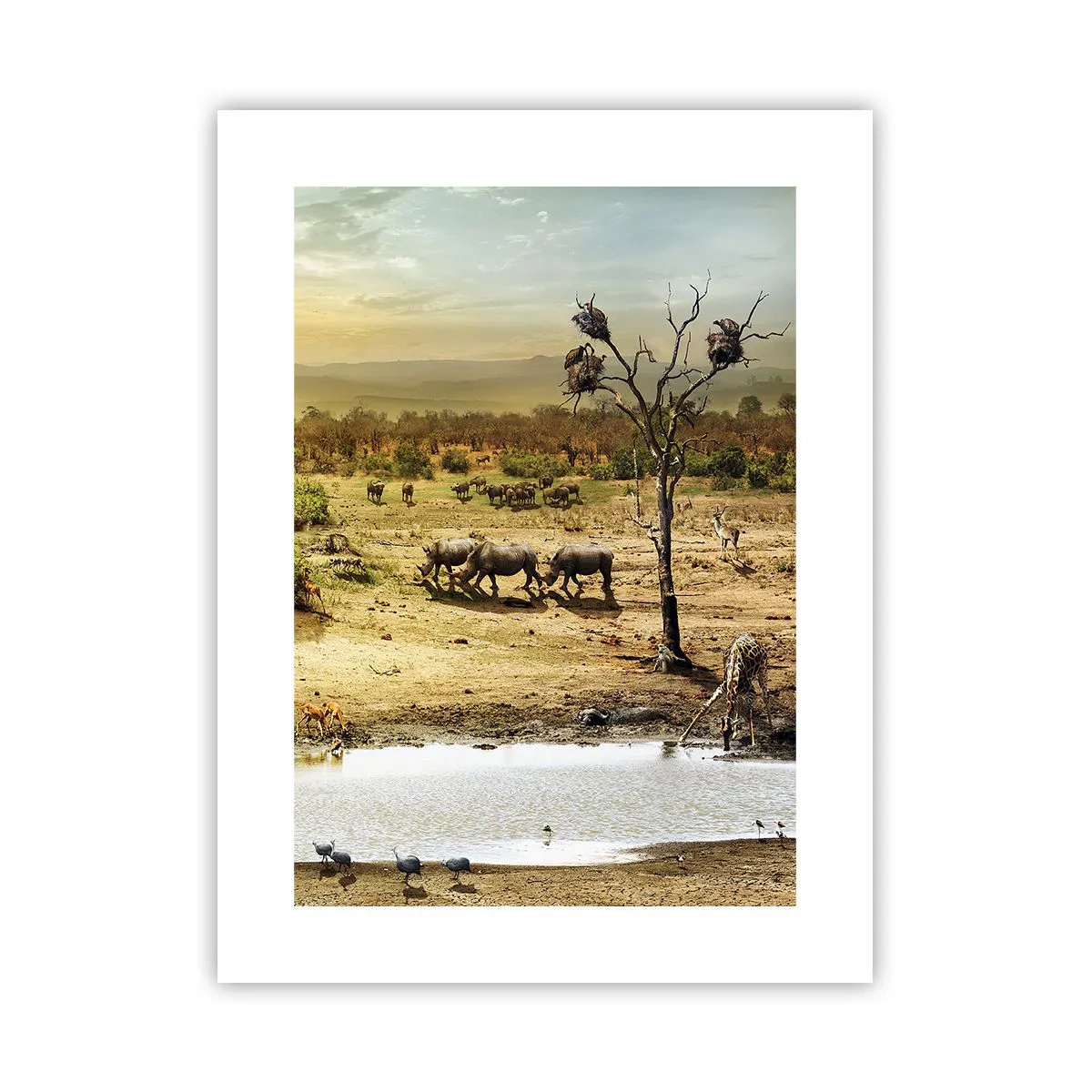 Plakat - "Z Edenu zaś wypływała rzeka…" - 30x40 cm