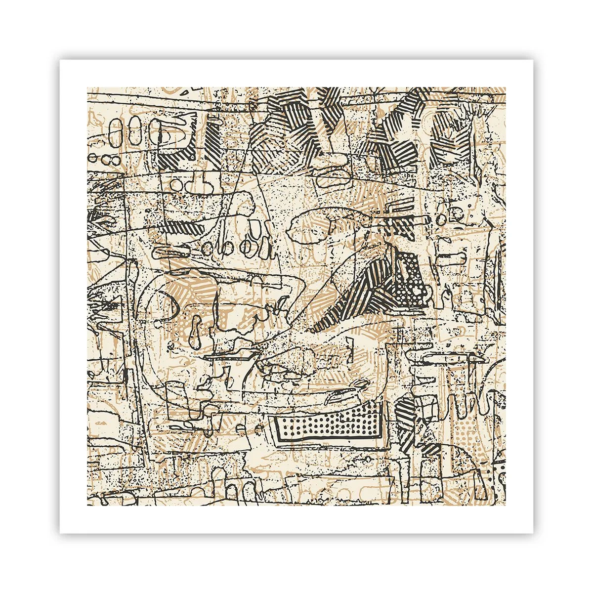 Plakat - Czeka na rozszyfrowanie - 60x60 cm