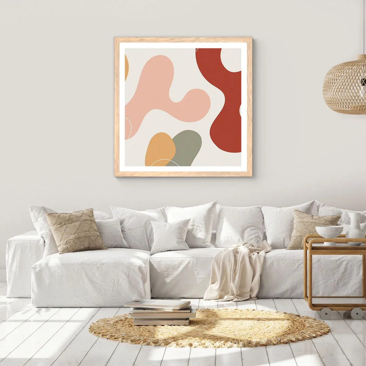 Plakat w ramie jasny dąb - Esy czy floresy? - 30x30 cm