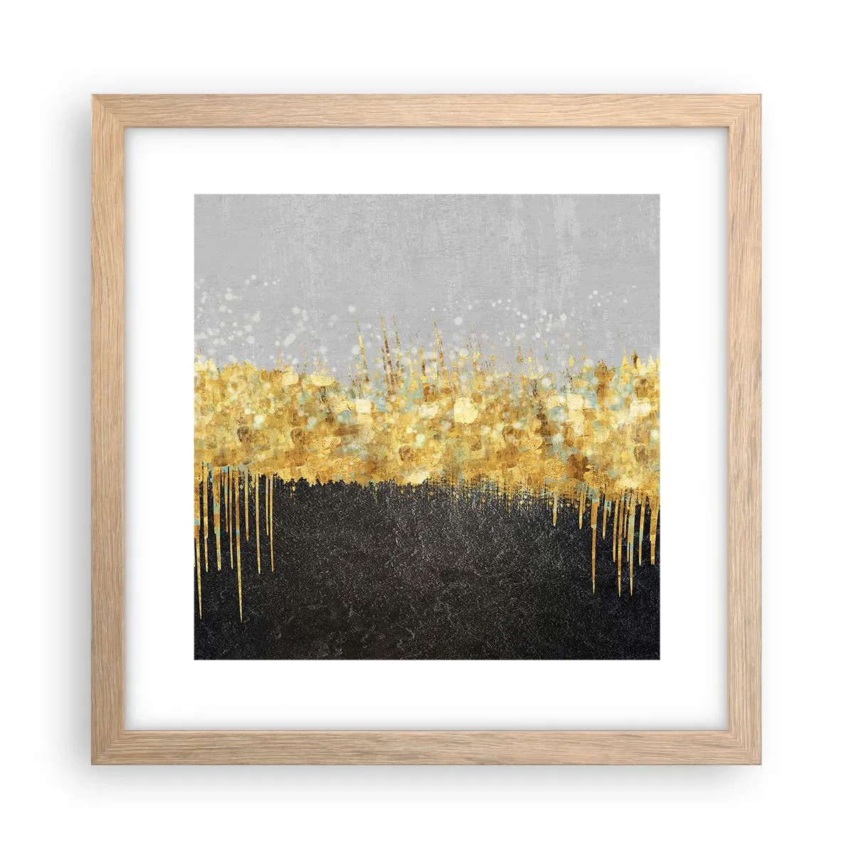 Plakat w ramie jasny dąb - W głąb i ku górze - 30x30 cm