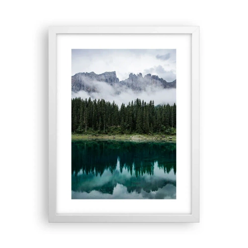 Plakat w białej ramie - Cicho, cicho, nie budźmy wody spiącej… - 30x40 cm