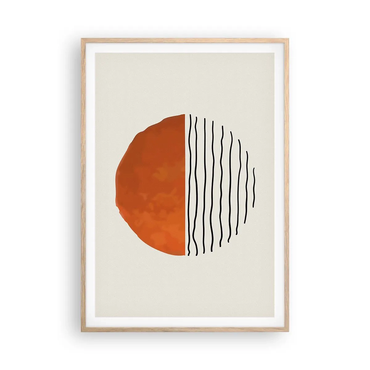Plakat w ramie jasny dąb - W japońskim klimacie - 70x100 cm