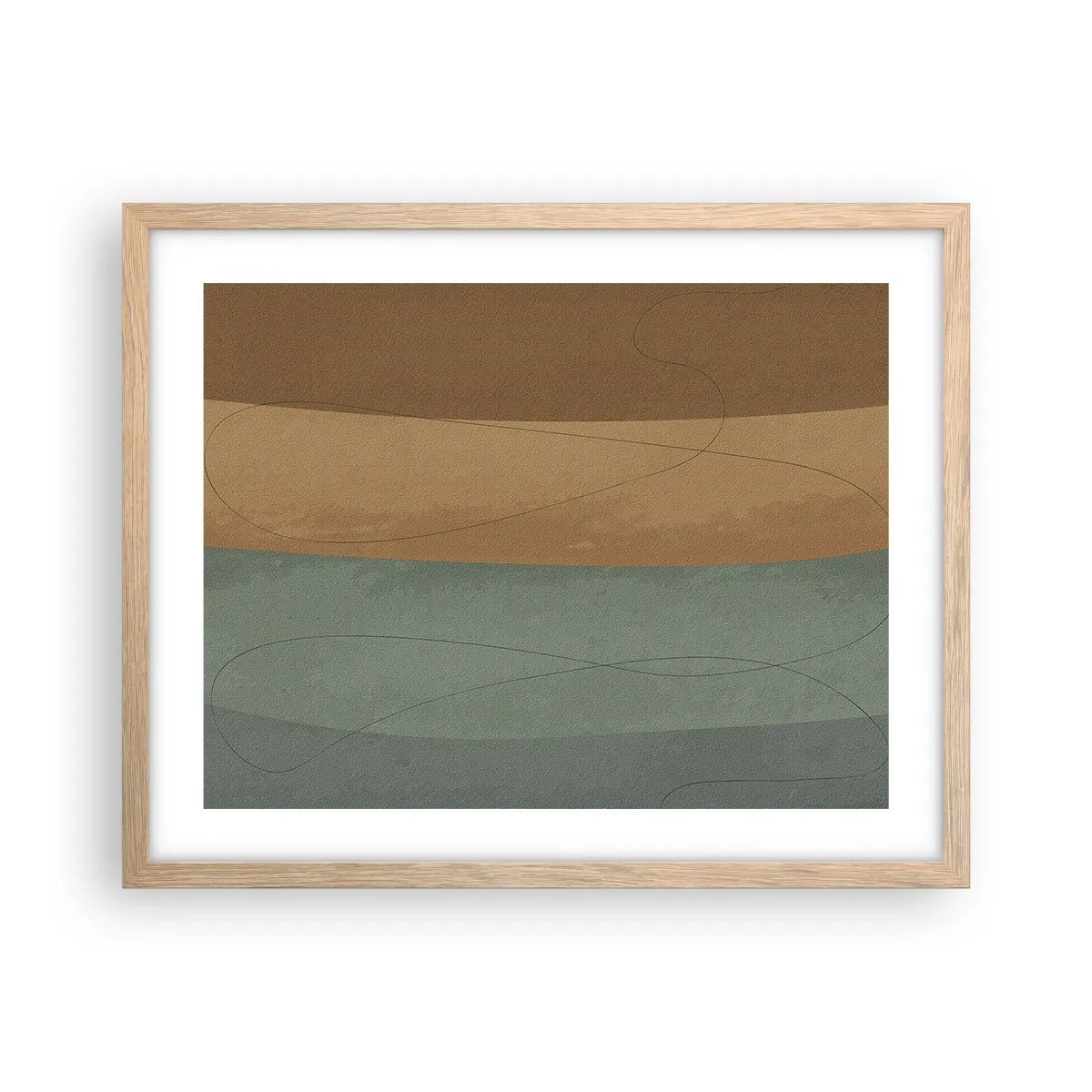 Plakat w ramie jasny dąb - Kompozycja horyzontalna - 50x40 cm