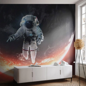 Fototapeta Samoprzylepna Deluxe Sticker - Mogę zostać jeszcze chwilę? - Astronauta, Kosmos, Kosmonauta - 350x256 cm