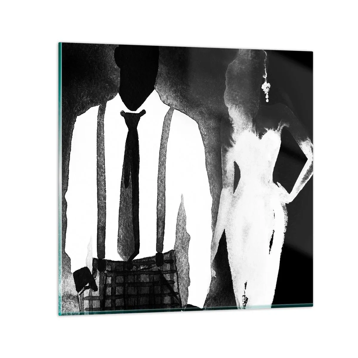 Obraz na szkle - W klimacie noir - 50x50 cm