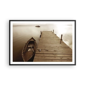 Plakat w czarnej ramie - Wielki spokój - 91x61 cm