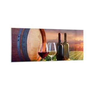 Obraz na szkle - Tu życie ma smak - 100x40 cm