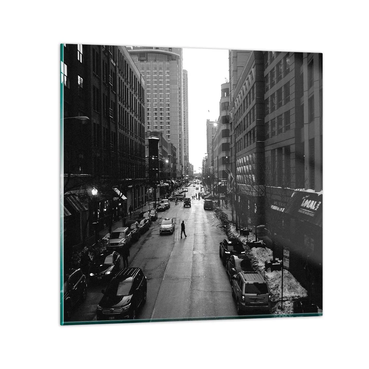 Obraz na szkle - Kolejny dzień jak co dzień - 40x40 cm