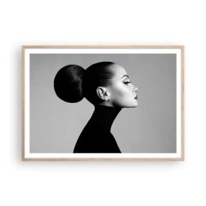 Plakat w ramie jasny dąb - Współczesna Nefretete - 100x70 cm