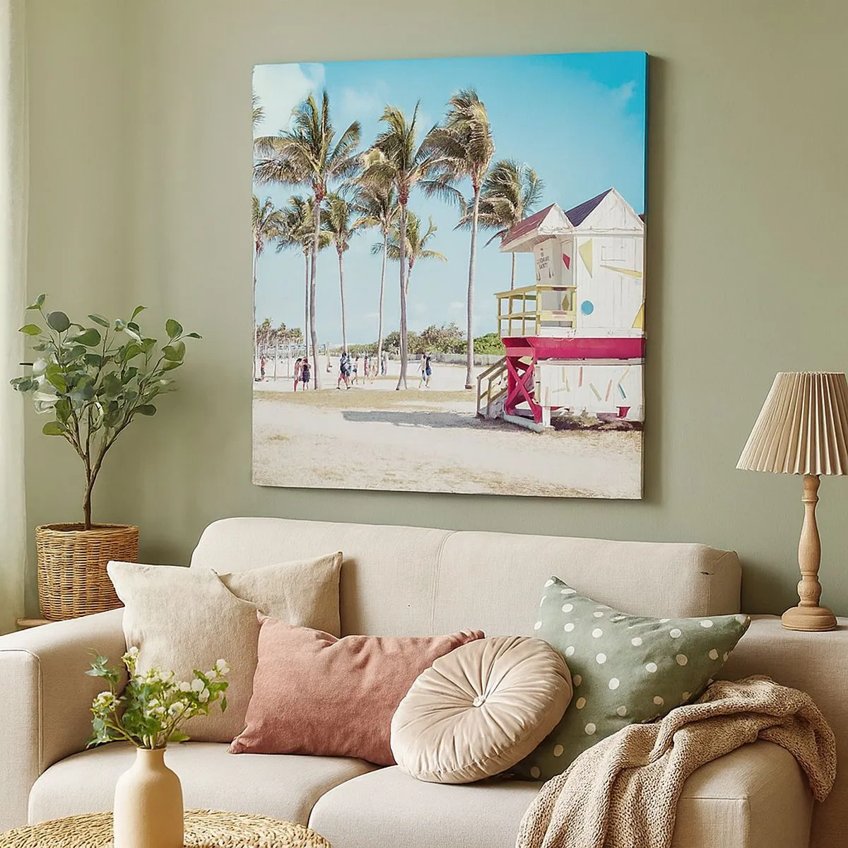 Obraz na płótnie - Przed tobą piękny dzień - 30x30 cm