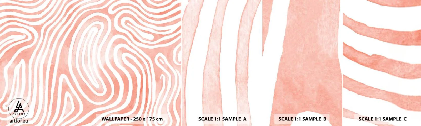 Fototapeta Próbka Standard Eco - W koralowym labiryncie - Minimalizm, Sztuka Współczesna, Abstrakcja - 100x30 cm