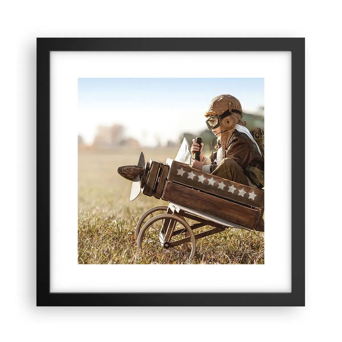 Plakat w czarnej ramie - Start ku marzeniu - 30x30 cm