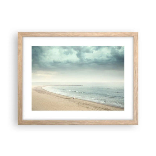 Plakat w ramie jasny dąb - w poszukiwaniu spokoju - 40x30 cm
