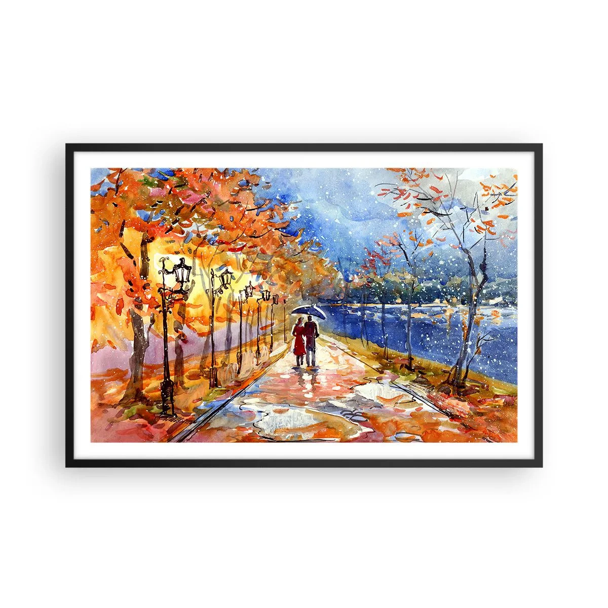Plakat w czarnej ramie - Razem do granicy czasu - 91x61 cm