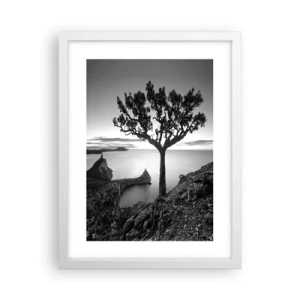 Plakat w białej ramie - Spokój aż po horyzont - 30x40 cm