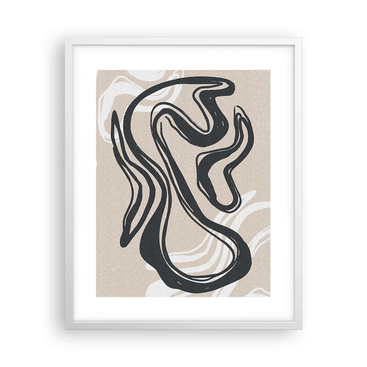 Plakat w białej ramie - Ekspresja zwielokrotniona - 40x50 cm