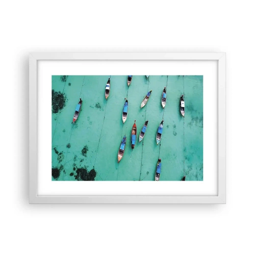 Plakat w białej ramie - W radosnym oczekiwaniu - 40x30 cm