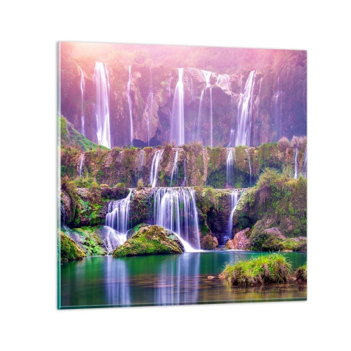 Obraz na szkle - Schody do nieba - 50x50 cm